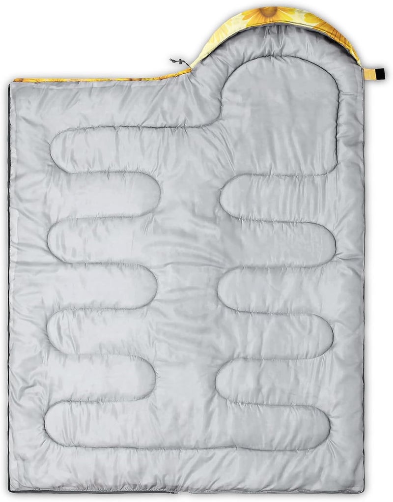 QOOMO Camping Sleeping Bags,3 Season Warm & Cool Weather,Lightweight,Waterproof Sleeping Bags for Adults & Kids,Traveling,and Outdoors,Camping Gear Equipment - Image 5